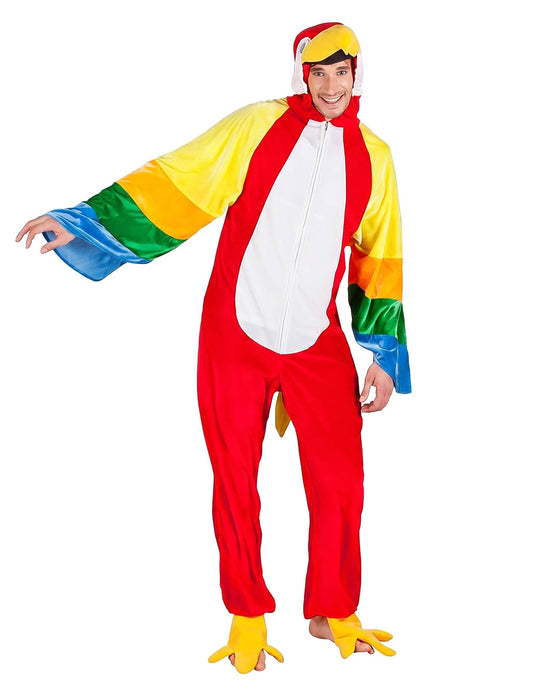 Costum combinat de papagali pentru adulți