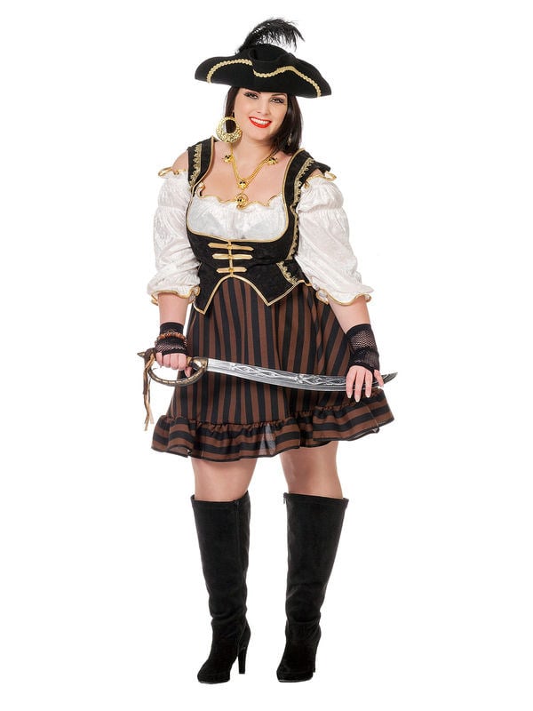 Costum de pirat maro șic pentru femei