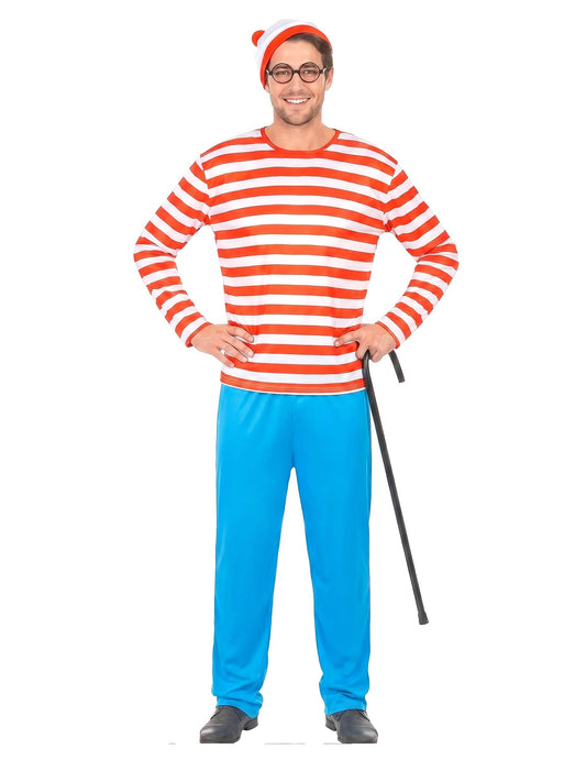 Costum de drumeție cu dungi pentru bărbați