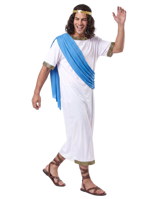Costum Greek God Costum Blue Man