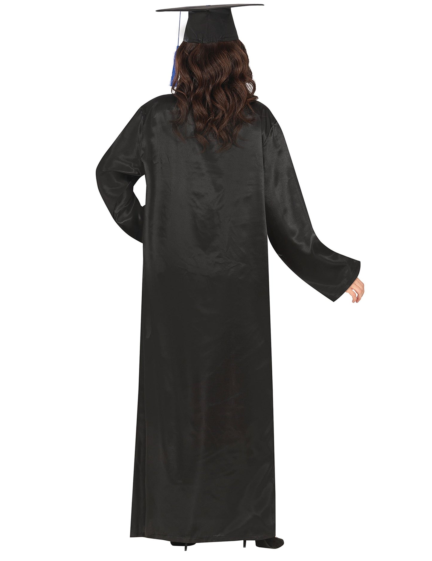 Costum absolvent pentru adulți albastru și negru
