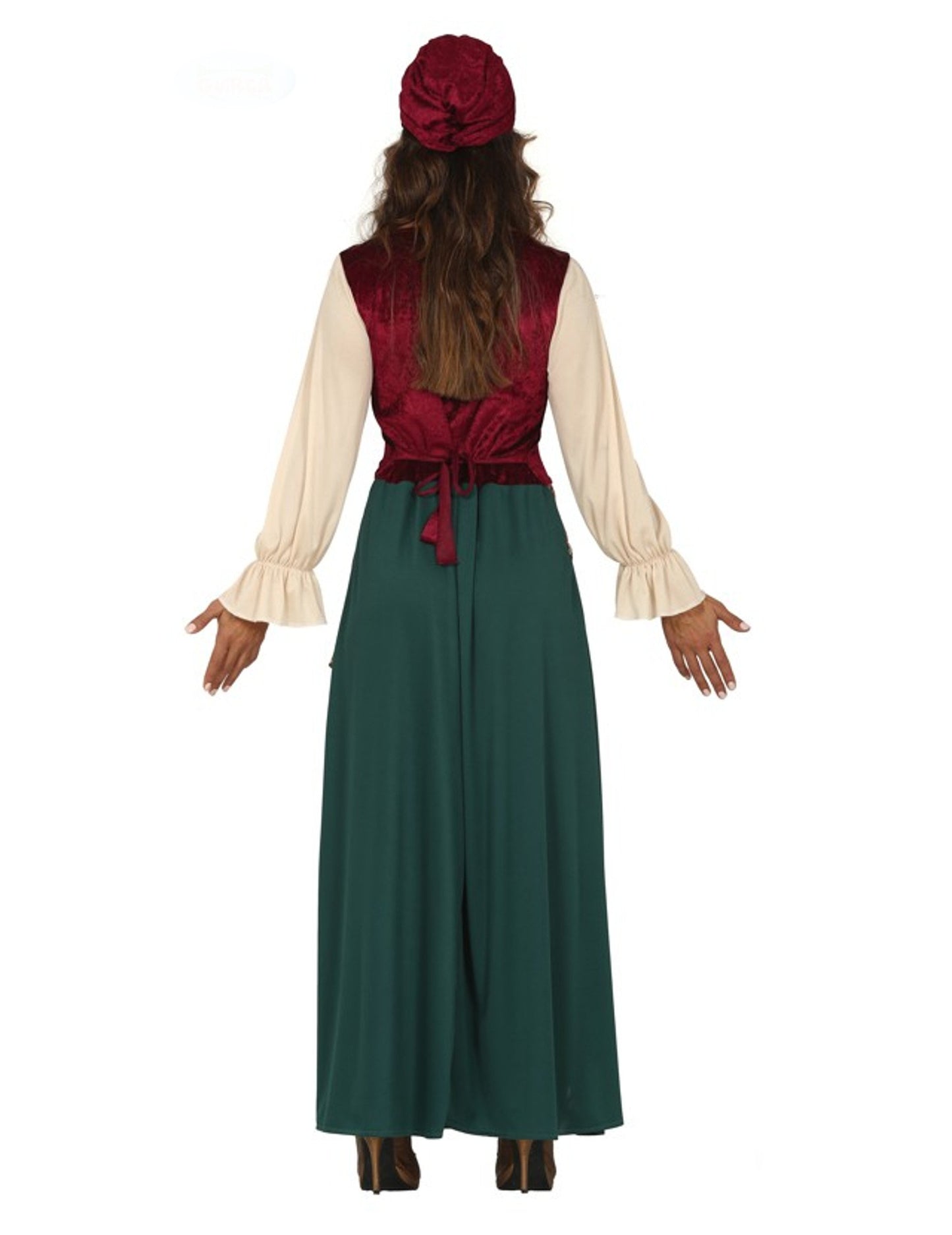 Vue de dos du déguisement diseuse de bonne aventure pour femme