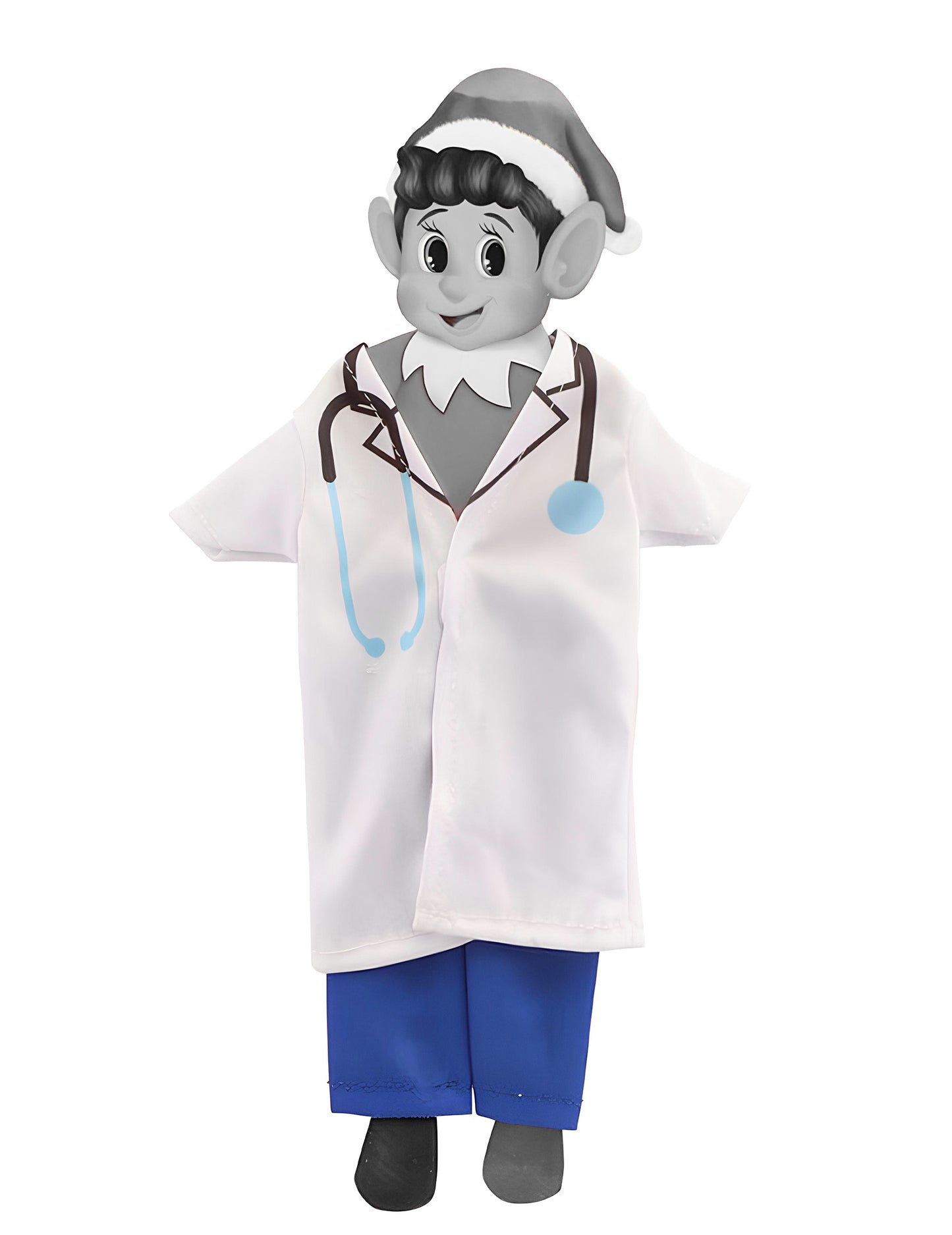 Costum de doctor pentru o păpușă elf năzdrăvană
