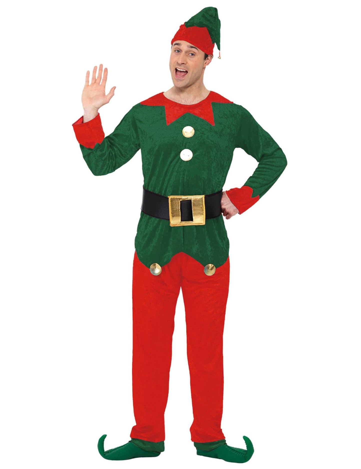 Costum de elf bicolor pentru bărbați Crăciun