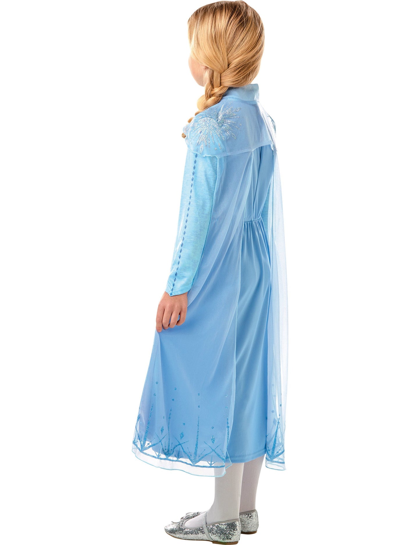 Vue de profil du déguisement Elsa La Reine des neiges 2