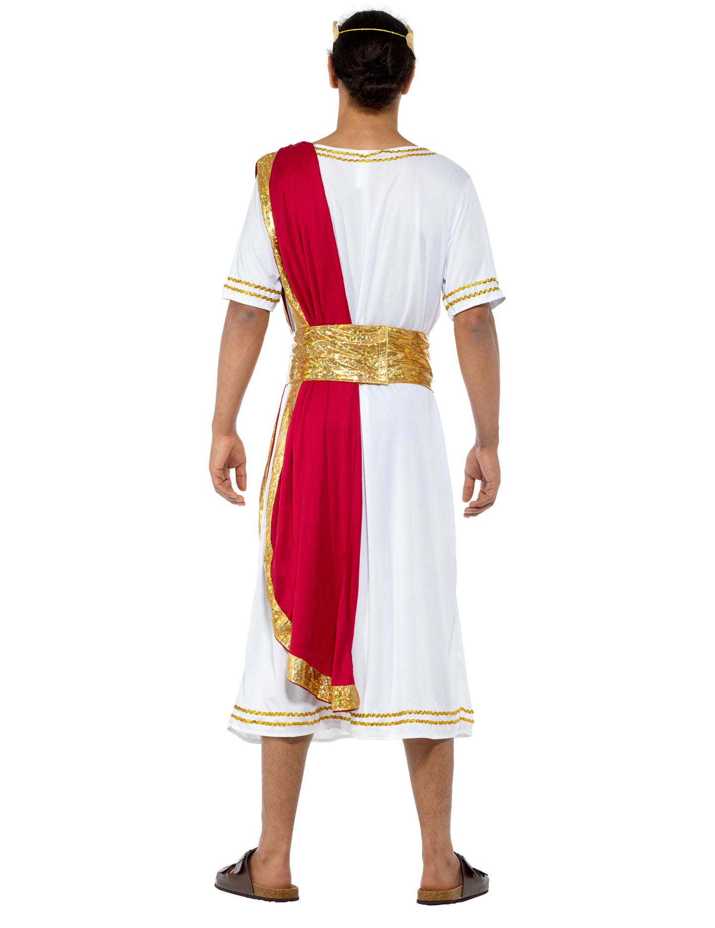 Vue de dos du déguisement empereur Romain pour homme