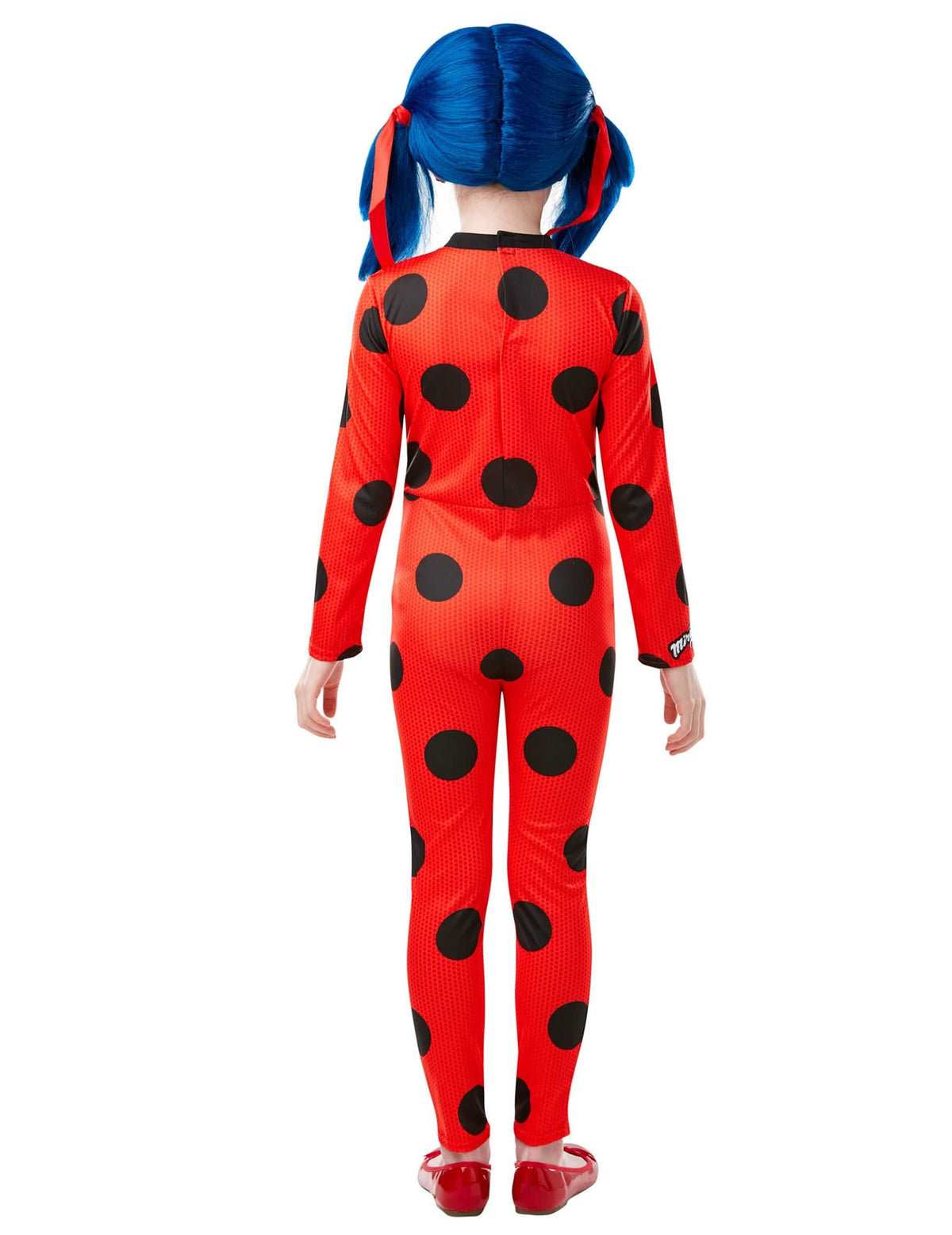 Vedere din spate a costumului și a măștii Miraculous Ladybug