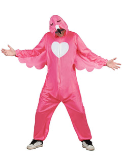 Costume de flamingo roz pentru adulți