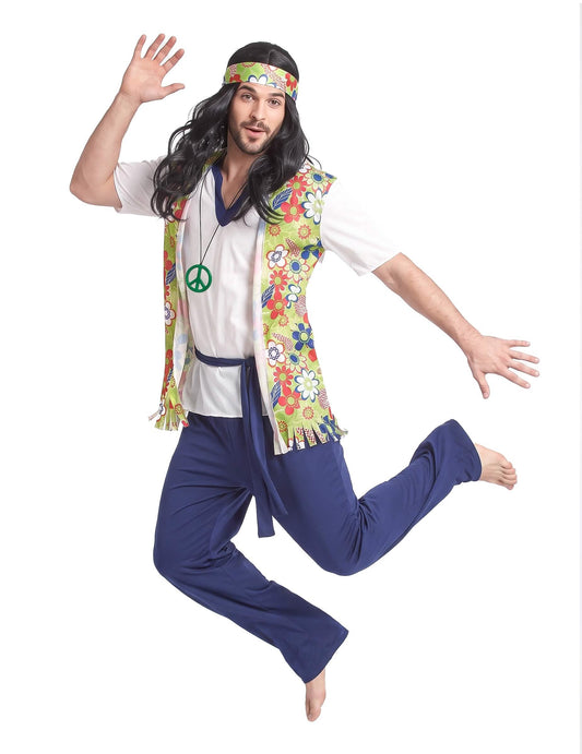 Costum albastru hippie hippie
