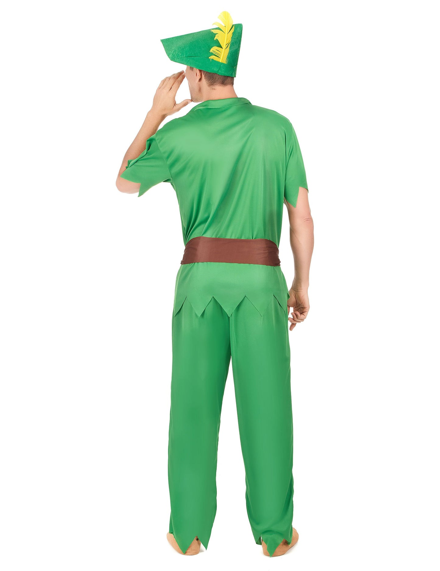 Vedere din spate a costumului de țară imaginară pentru bărbați