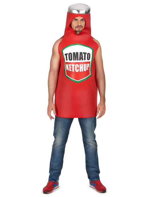 Costum de cuplu cartofi prăjiți și ketchup pentru adulți