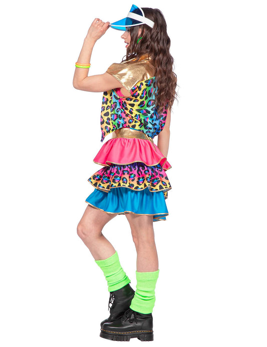 Costum kitsch panteră multicolor pentru femei