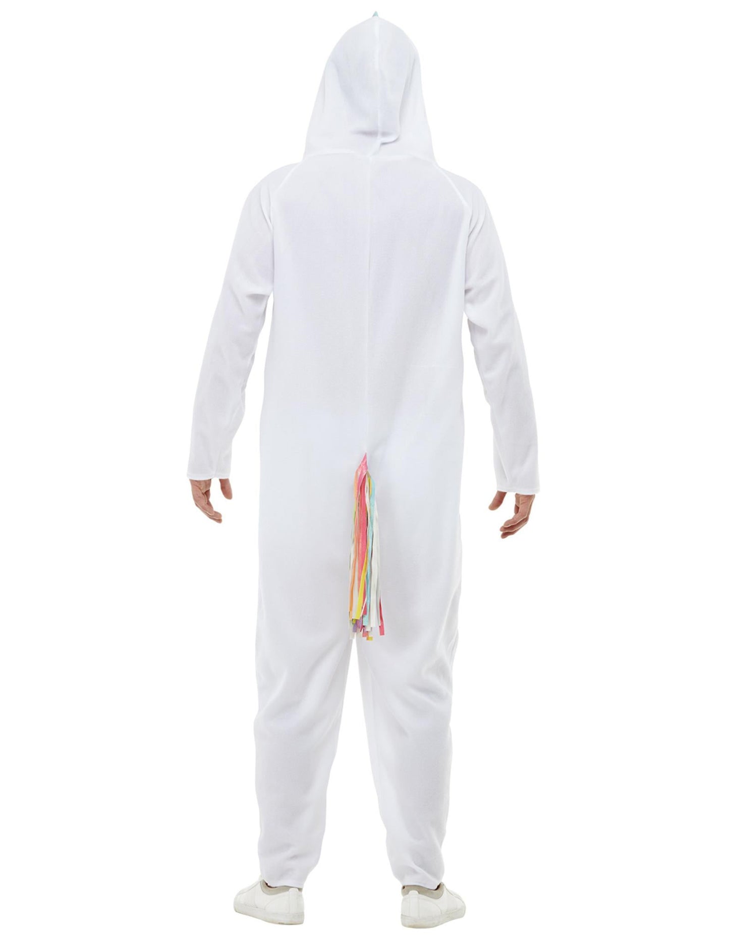 Deghizare unicorn alb și multicolor pentru adulți