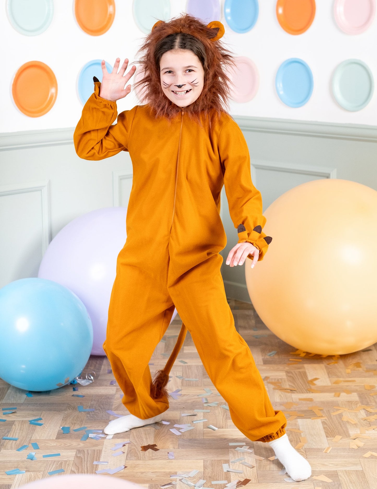 Costum de leu cu efect polar pentru copii