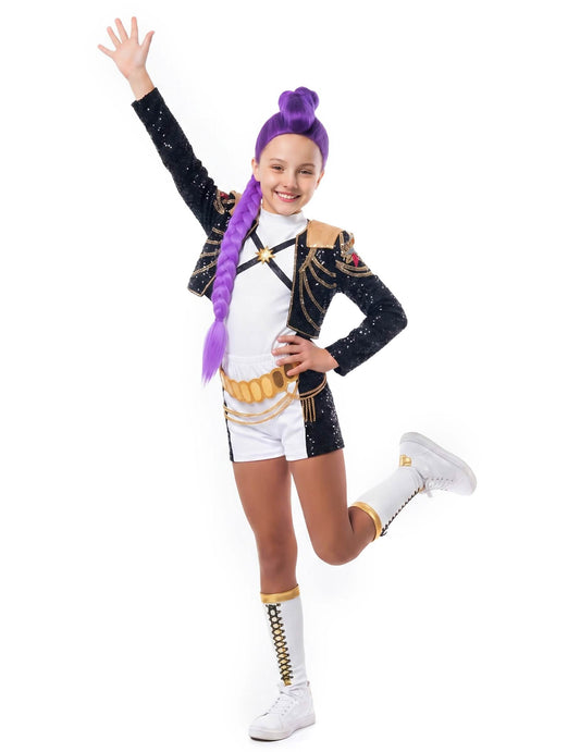 Costum de lux Rumi Gold Kpop Demon Hunter™ pentru fată