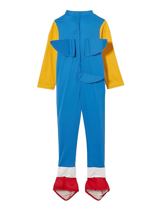 Vue de dos du déguisement luxe Sonic pour enfant