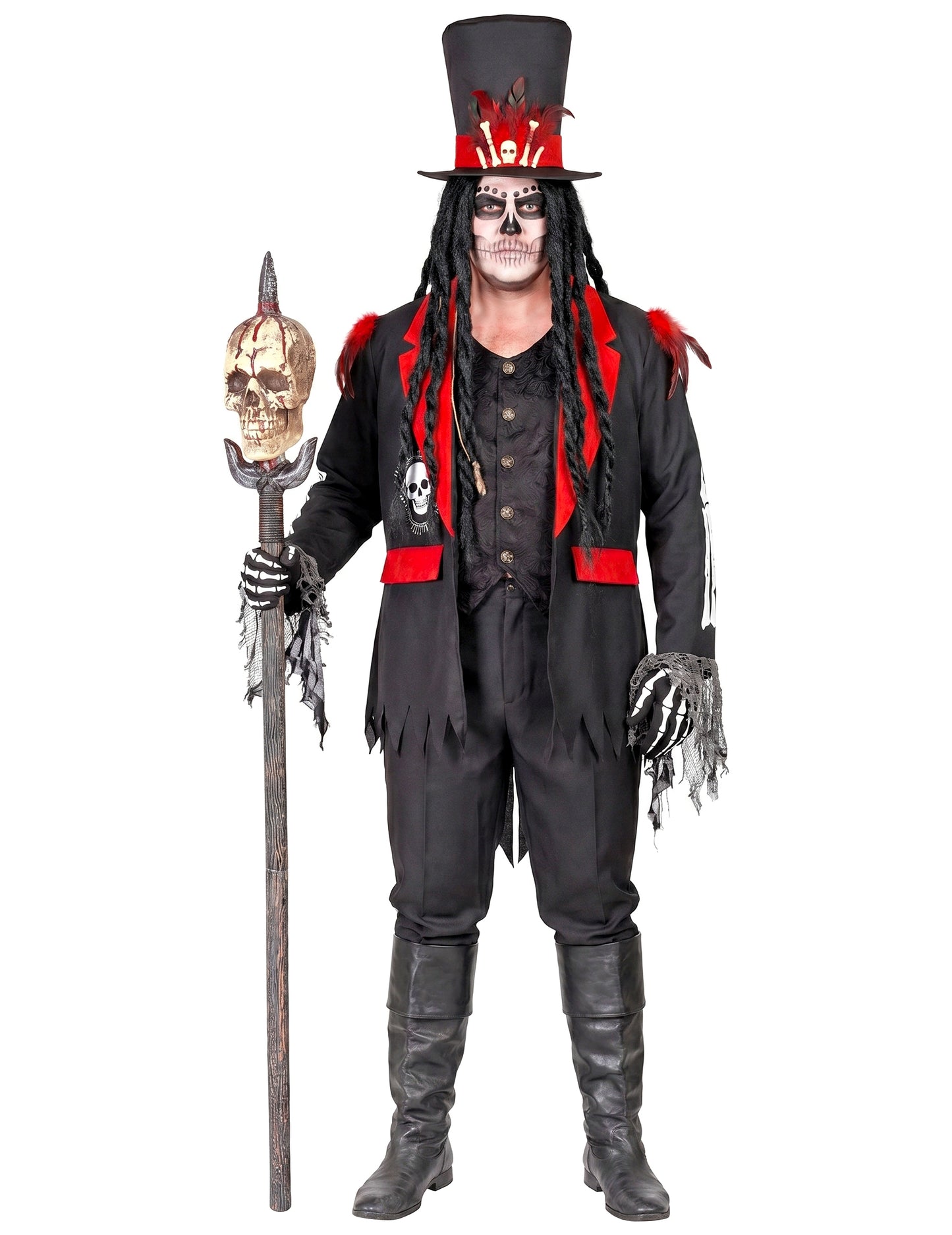 Costum de maestru voodoo pentru bărbat