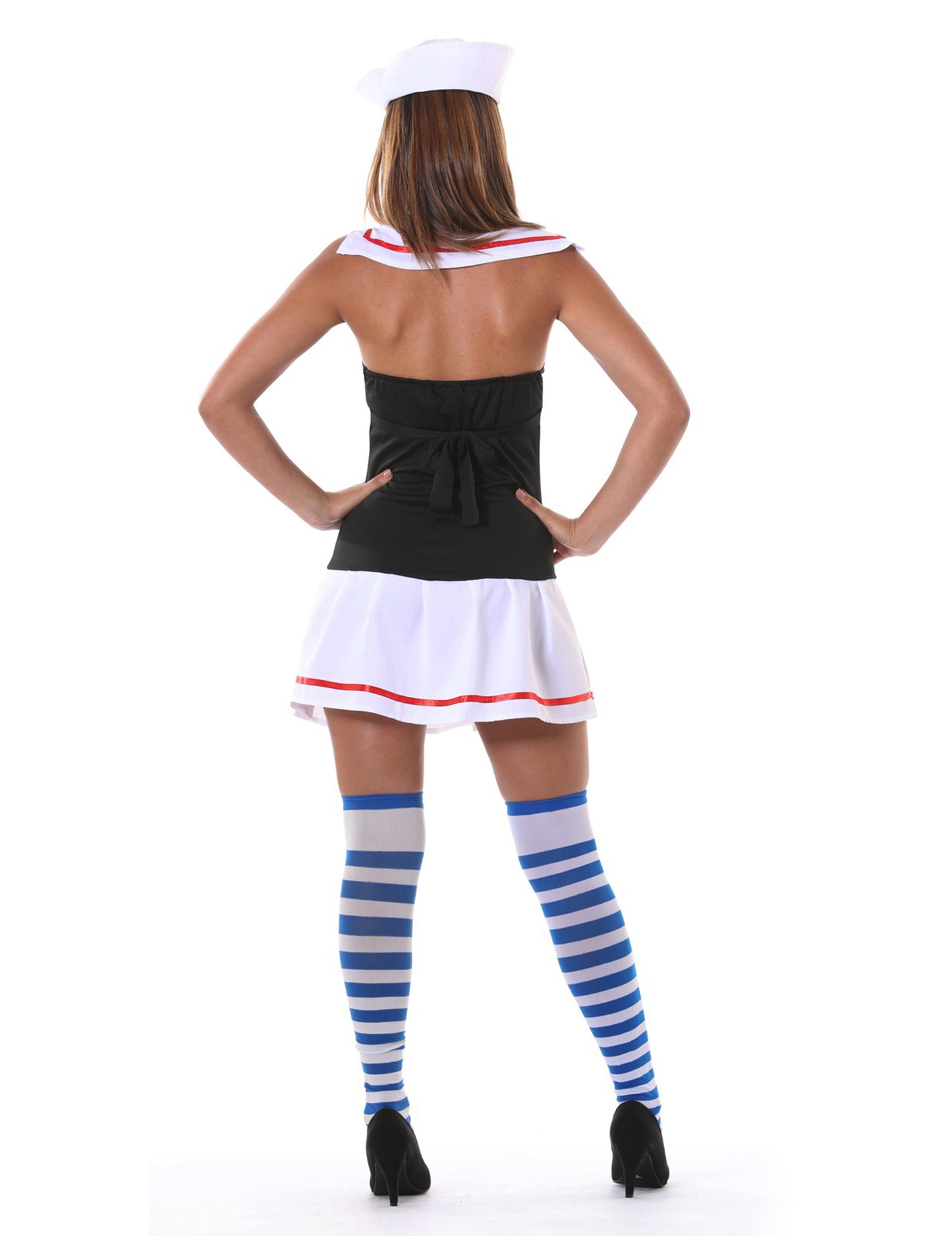 Femeie de mare negru și roșu sexy