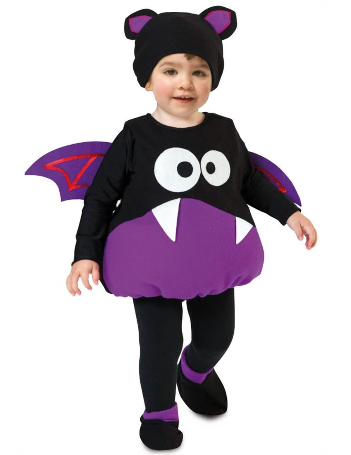 Costum de micuță liliac drăguță pentru copil mov și negru