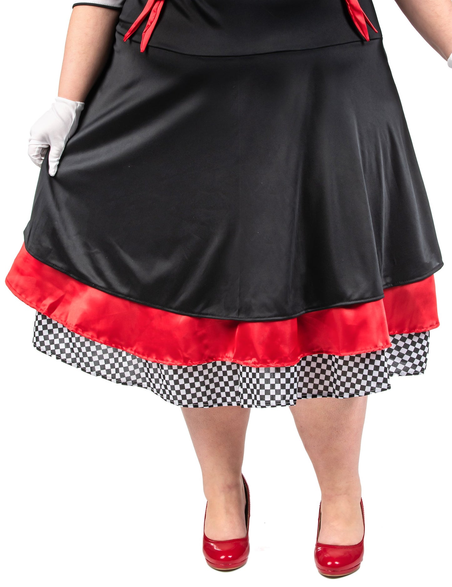 Rochie mime rochie de femei negre și roșii