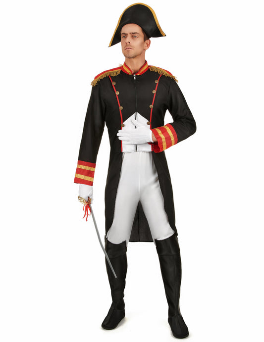 Vue d'ensemble avec sabre du déguisement Napoléon
