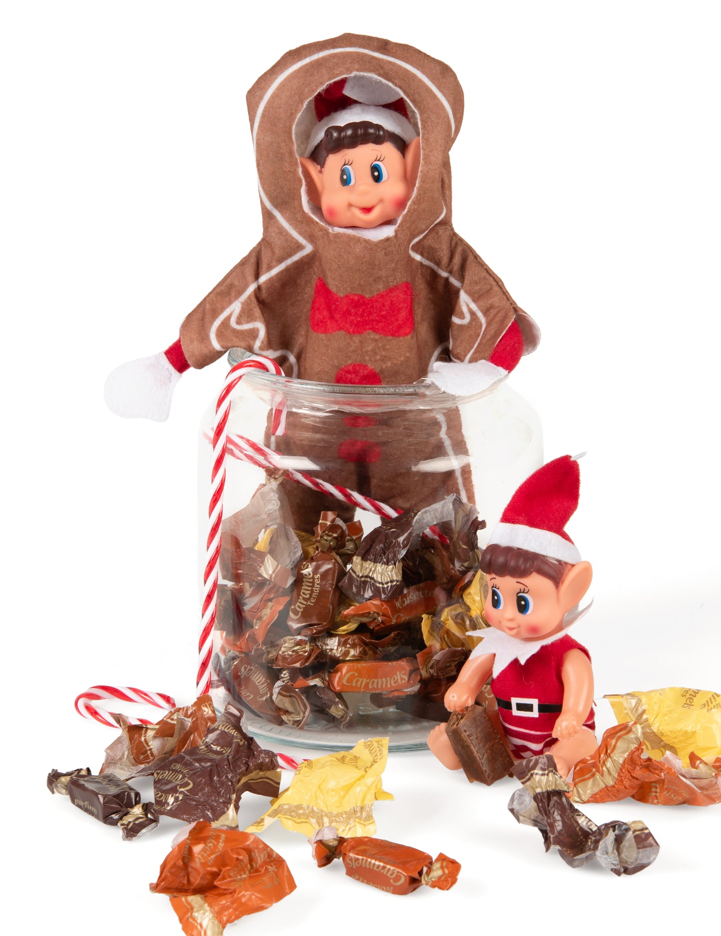 Costum de turtă dulce pentru o păpușă elf năzdrăvană