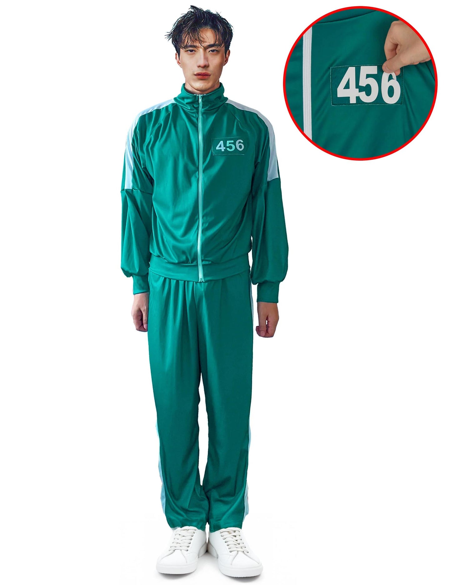 Costum de joc participant cu număr personalizabil pentru adulți