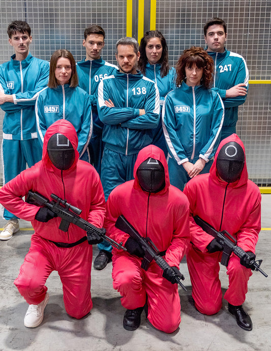 Costum de joc participant cu număr personalizabil pentru adulți
