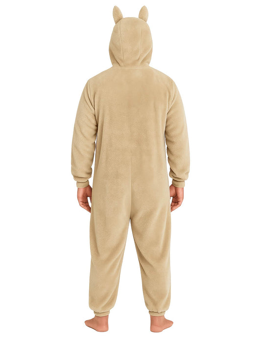 Vue de dos du déguisement peluche monstre pour homme
