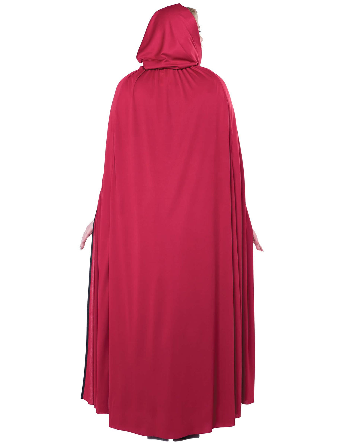 Costum de scufița roșie gotică pentru femeie roșu