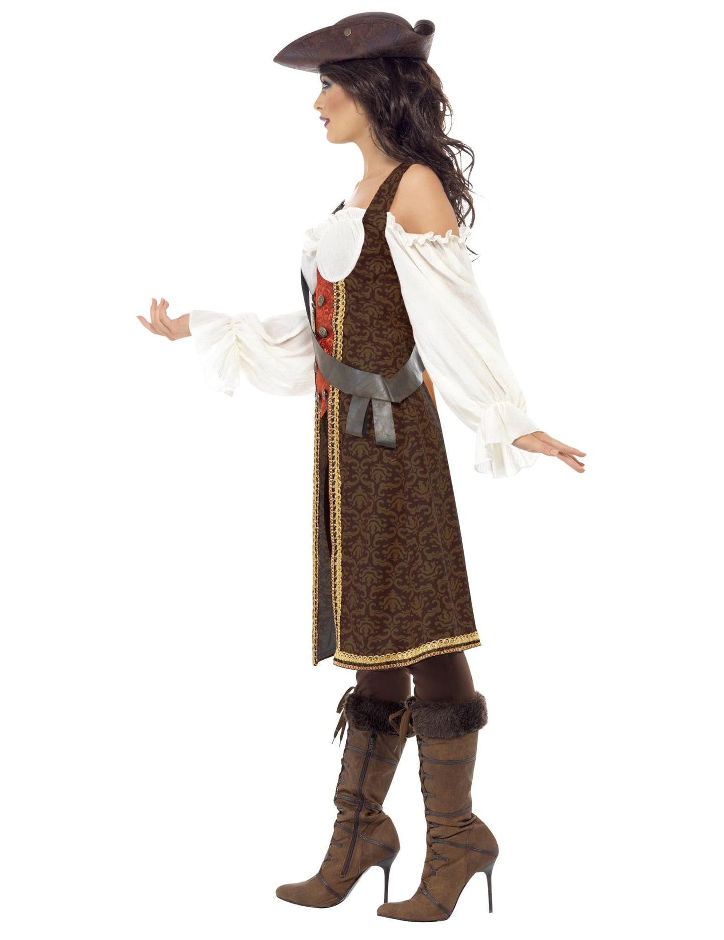 Costum de pirați maro femei