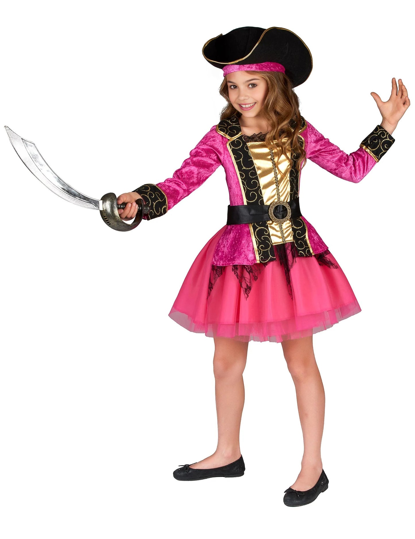 Pirat roz și auriu deghizare