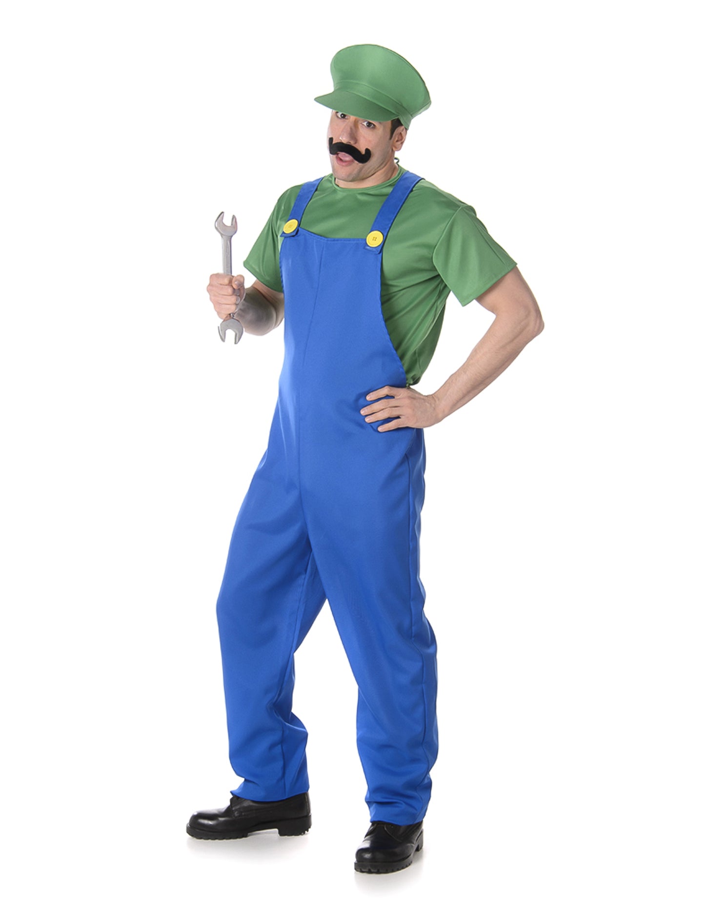 Costum de instalator verde pentru bărbați