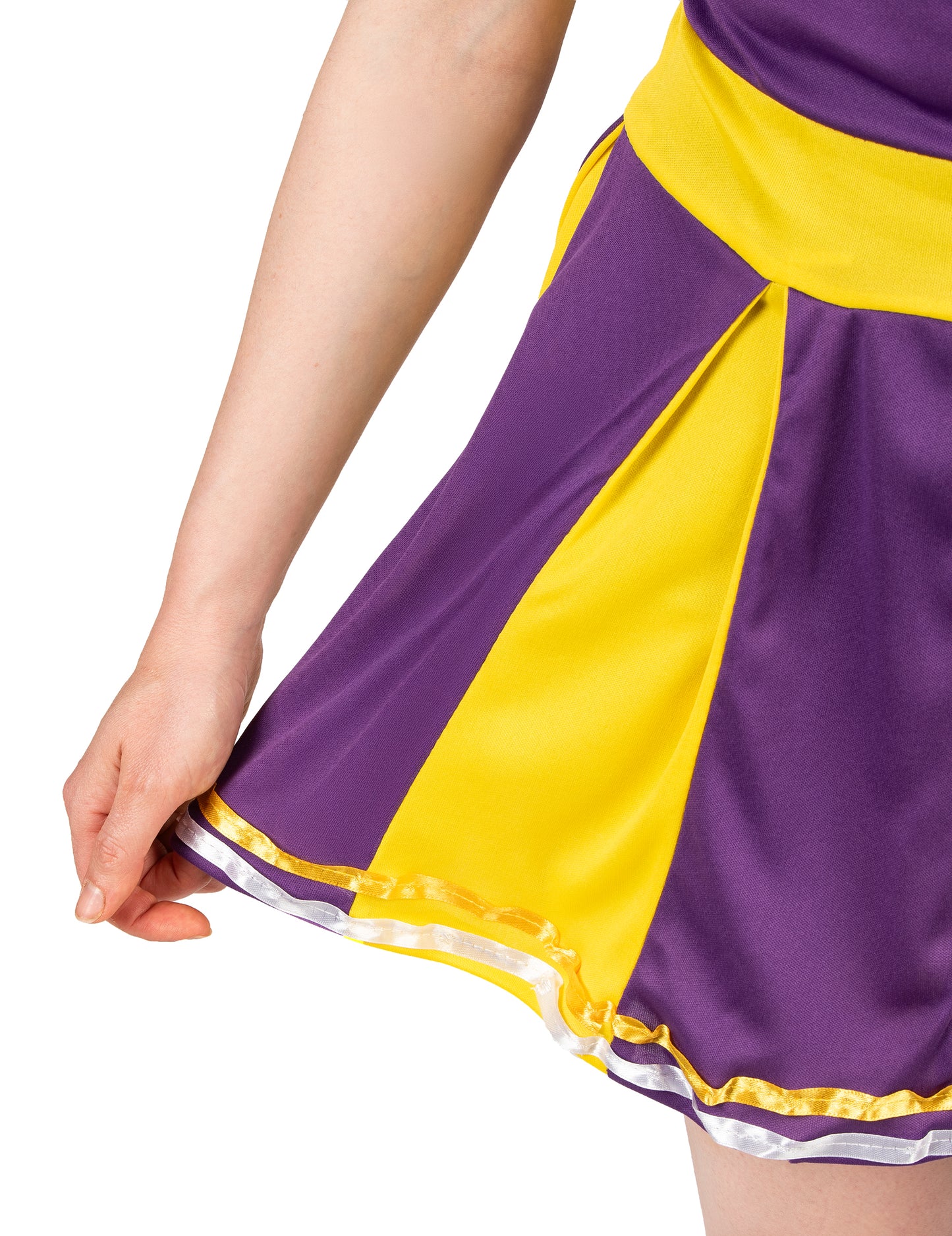 Pompom Girl SUA Costum Violet și Galben Woman