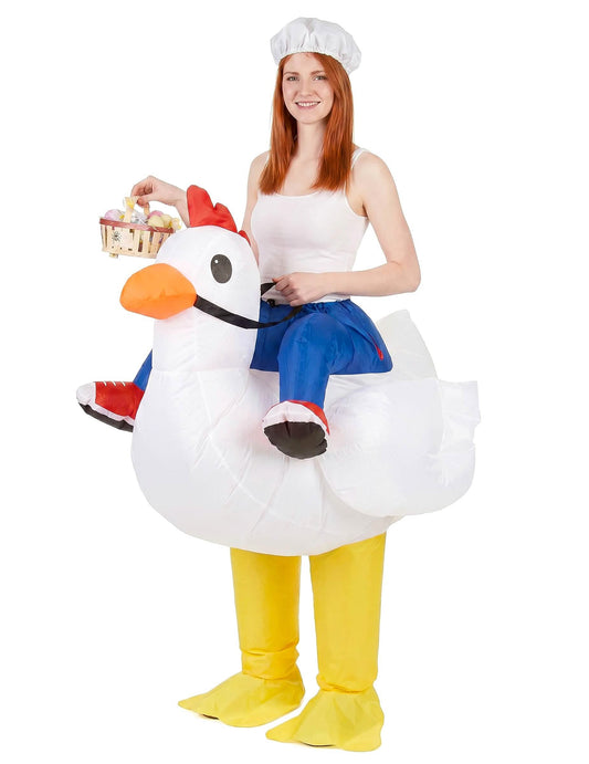 Costum de pui gonflabil pentru adulți