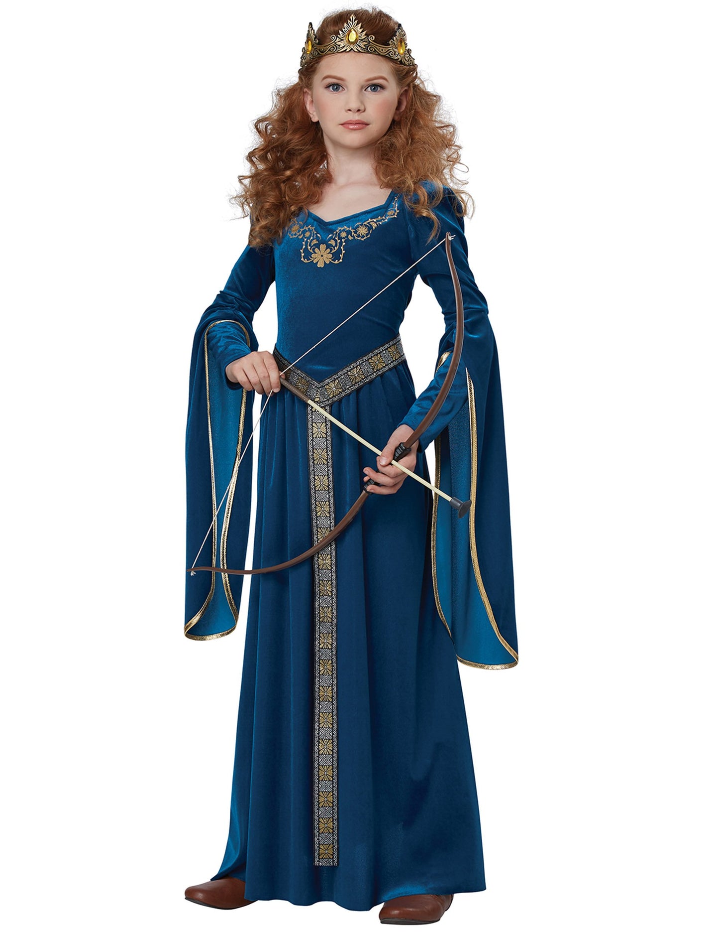 Médieval Princess Costum Velvet Fată de lux