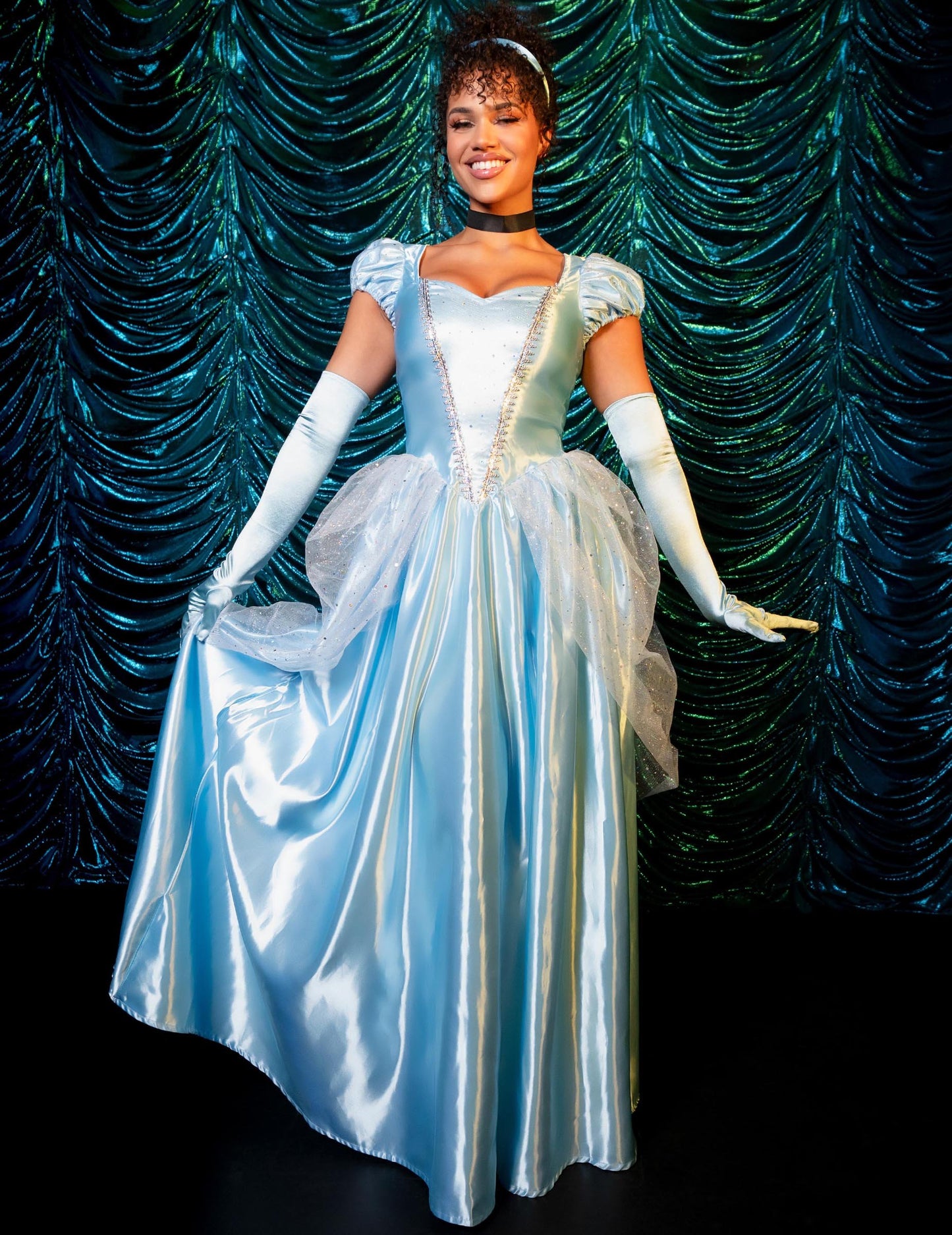 Costum prințesă Blue Dress Woman Woman