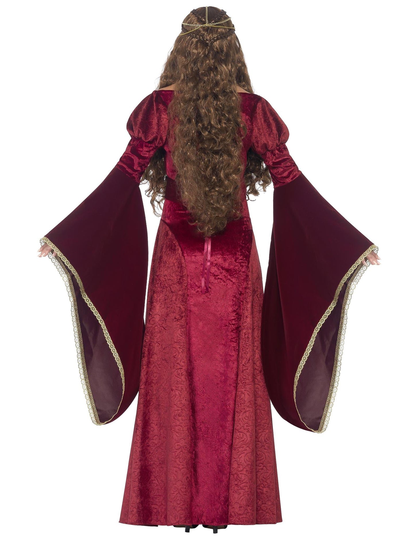 Femeia Regină Regină Red Medievală deghizată