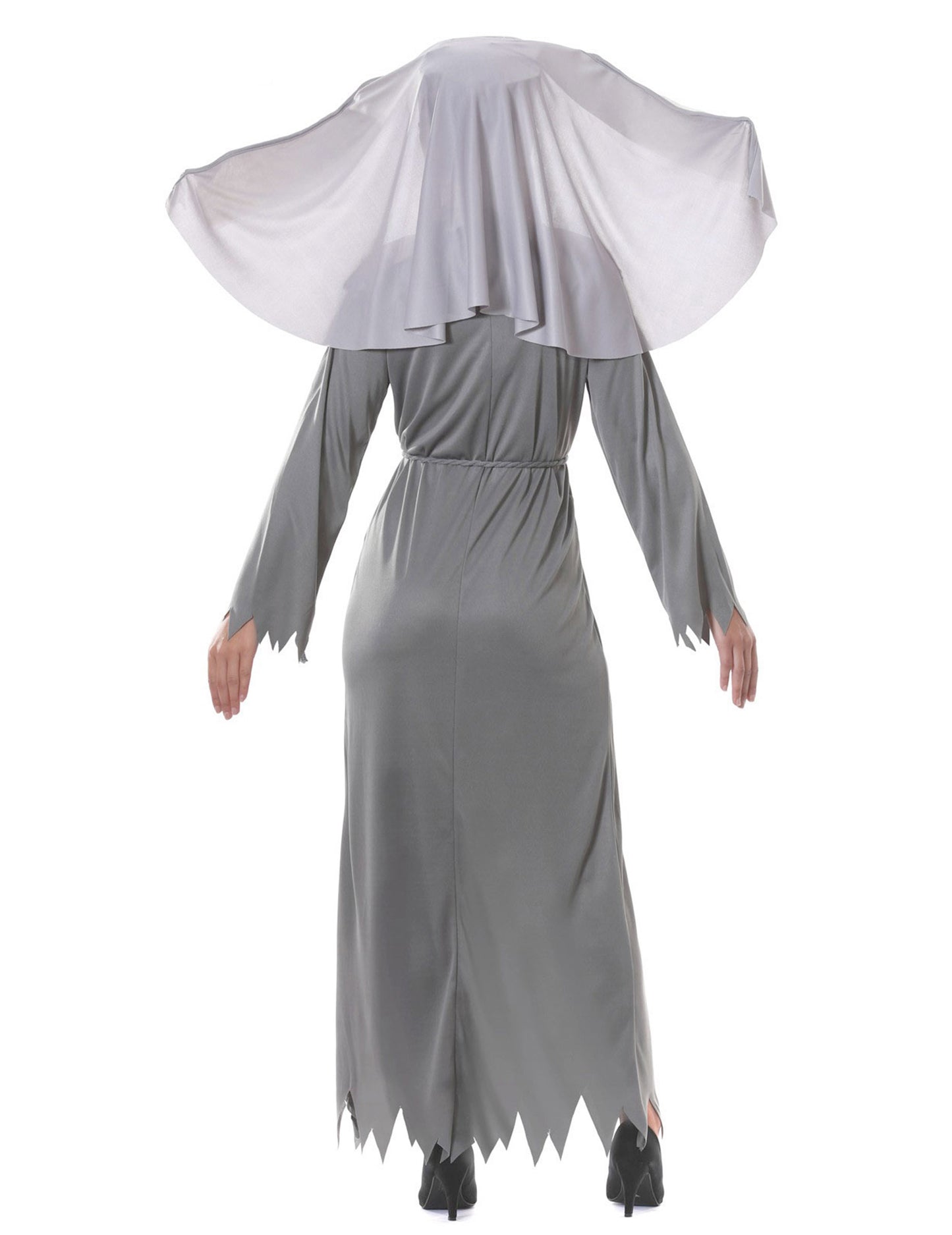 Deghizarea religioasă deținea Halloween femeie cenușie