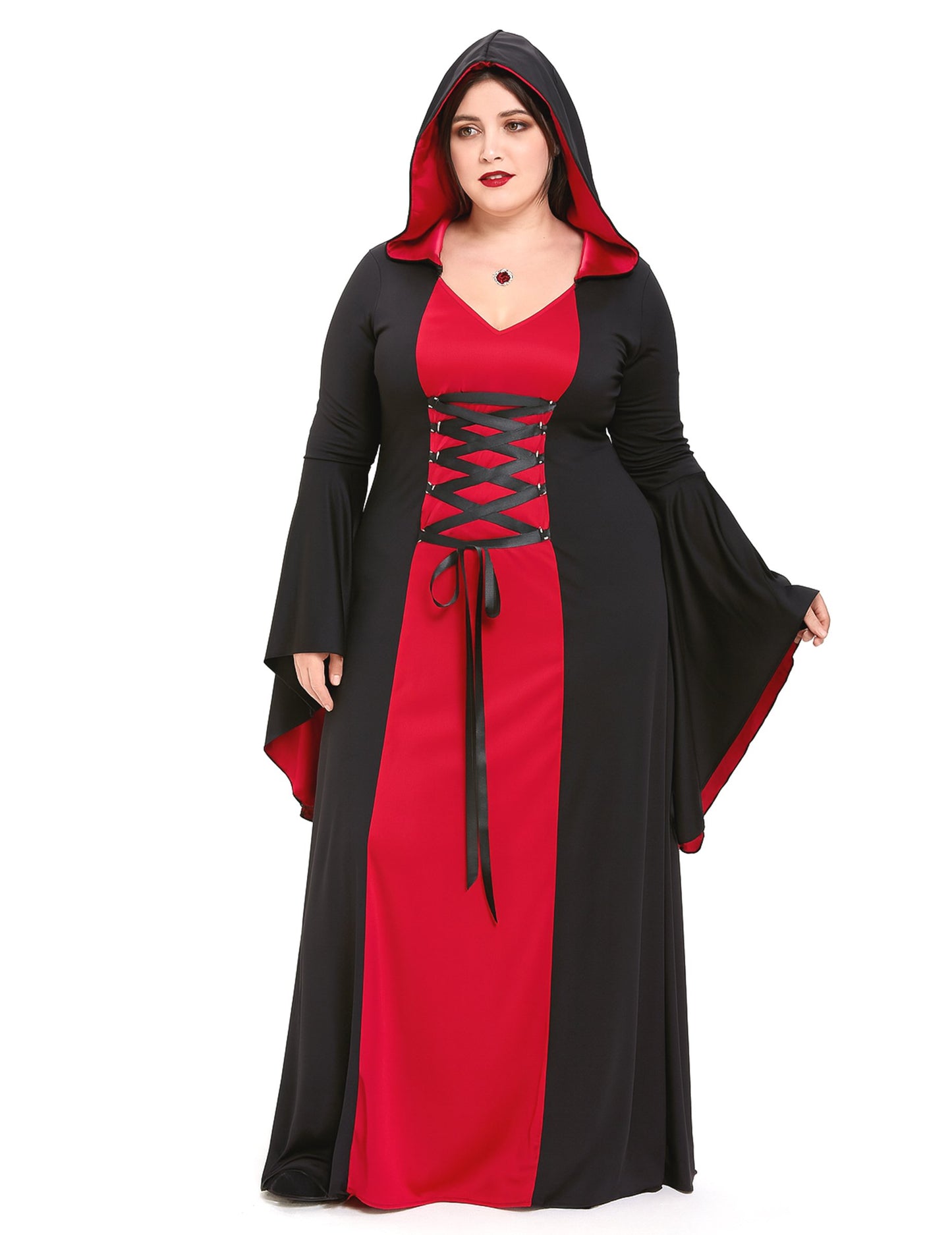 Rochie cu glugă de dimensiuni mari de femeie