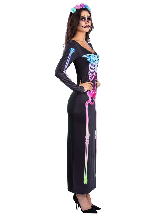 Costum rochie schelet curcubeu pentru femei