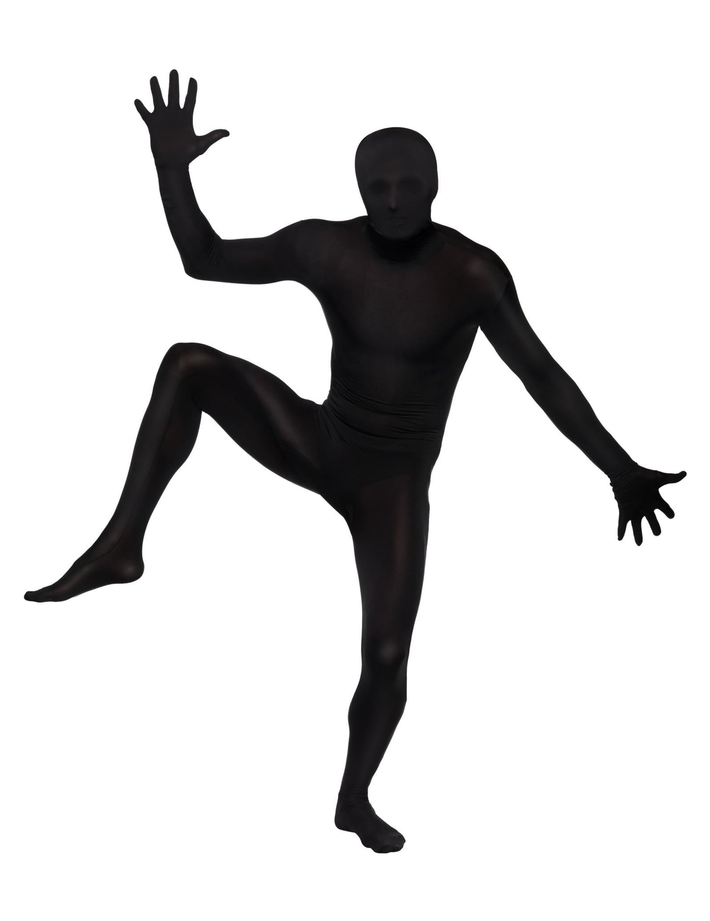 Costum de piele al doilea negru pentru adulți