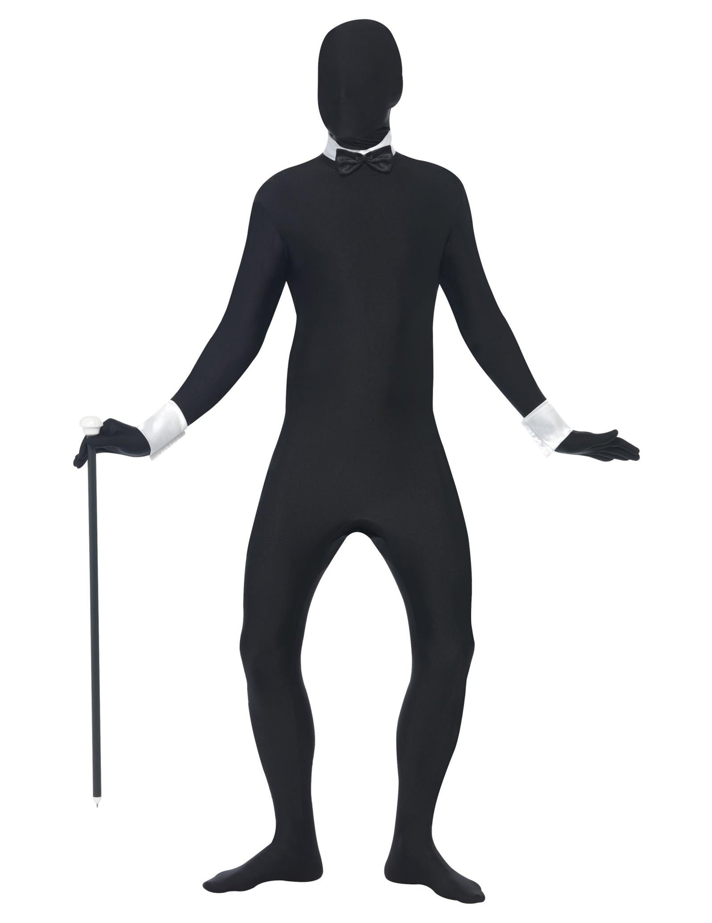 Costum de piele al doilea negru pentru adulți