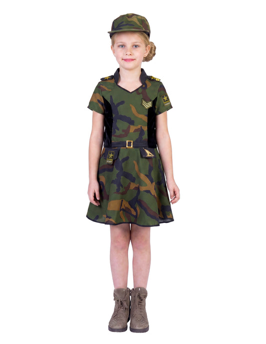 Costum de soldat cu fustă pentru fete