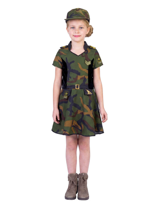 Costum de soldat cu fustă pentru fete