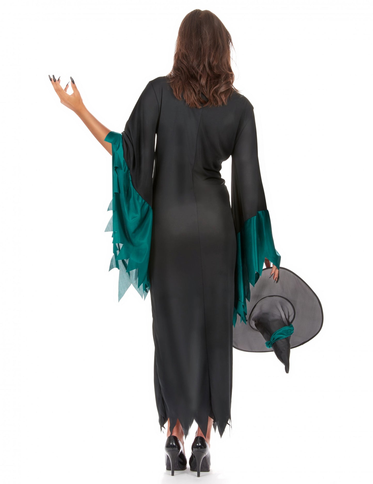 Costum de vrăjitoare cu femeie lungă