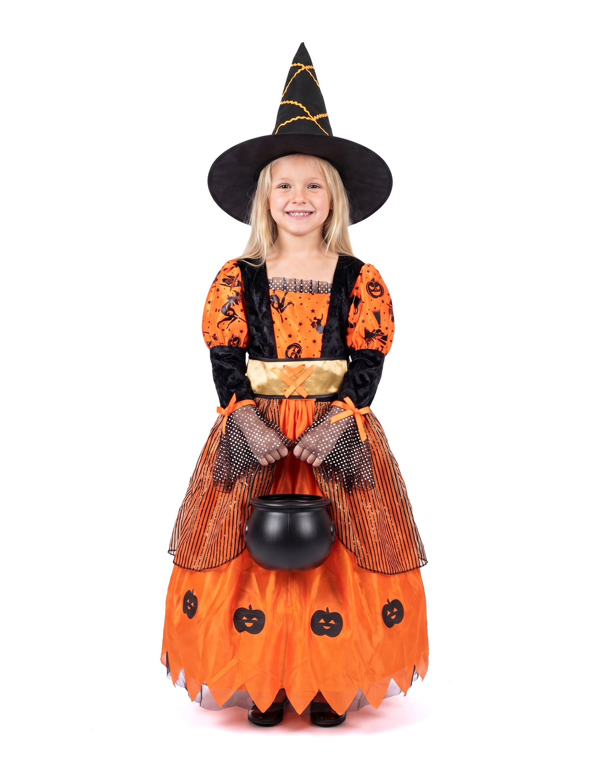 Orange Halloween Vrăjitoare deghizare