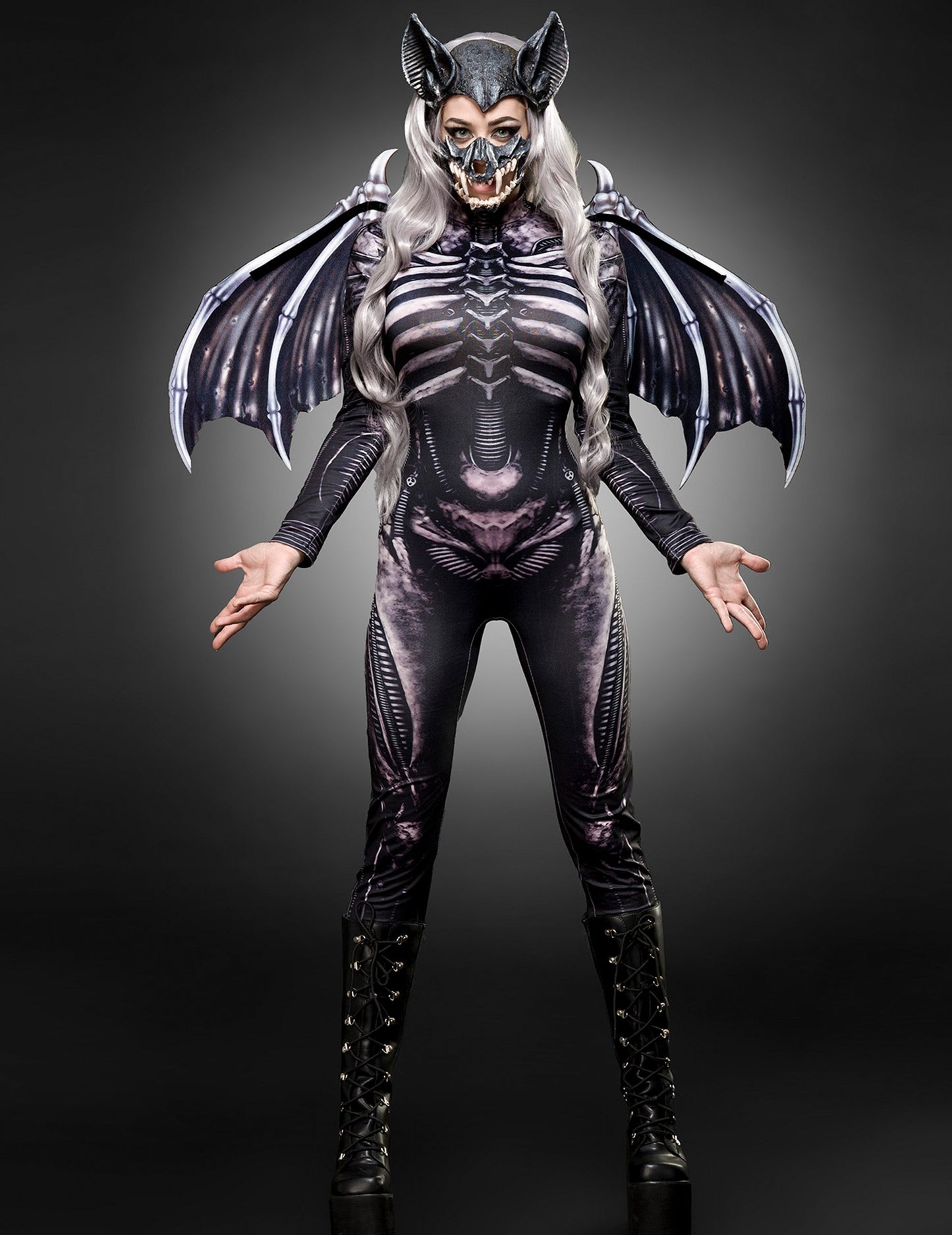 Costum de schelet de liliac de lux