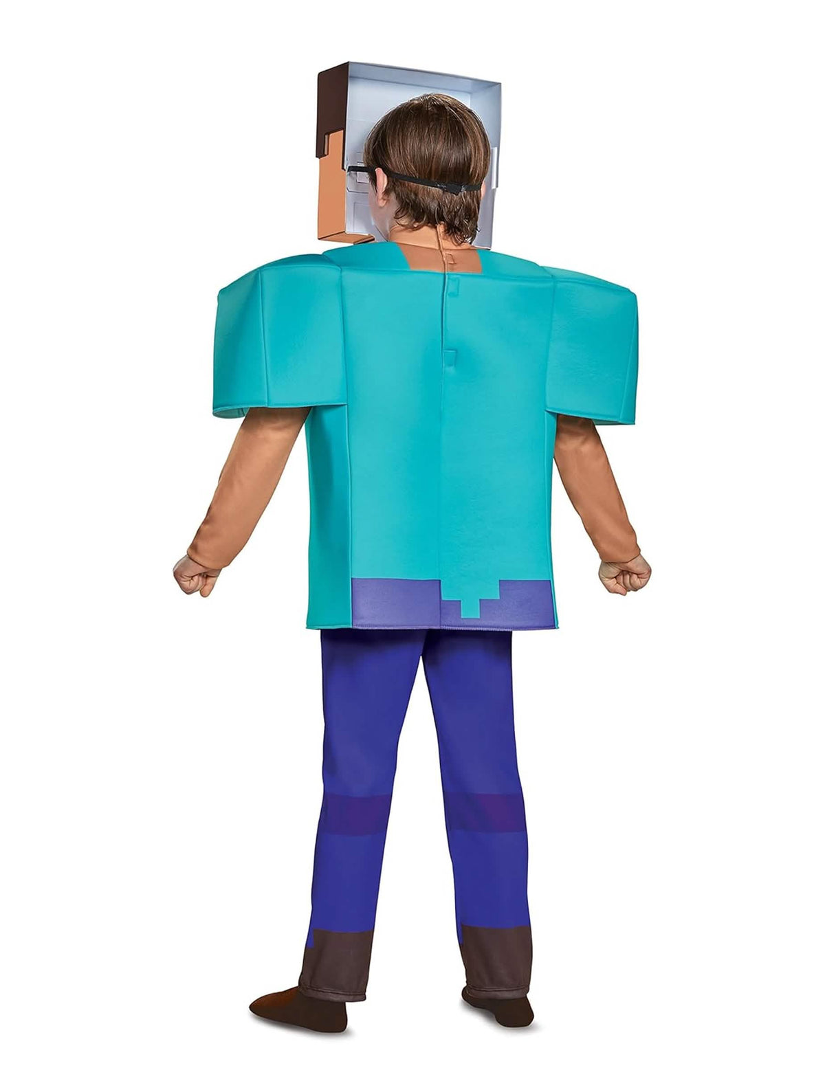 Vedere din spate a costumului Steve Clasic Minecraft