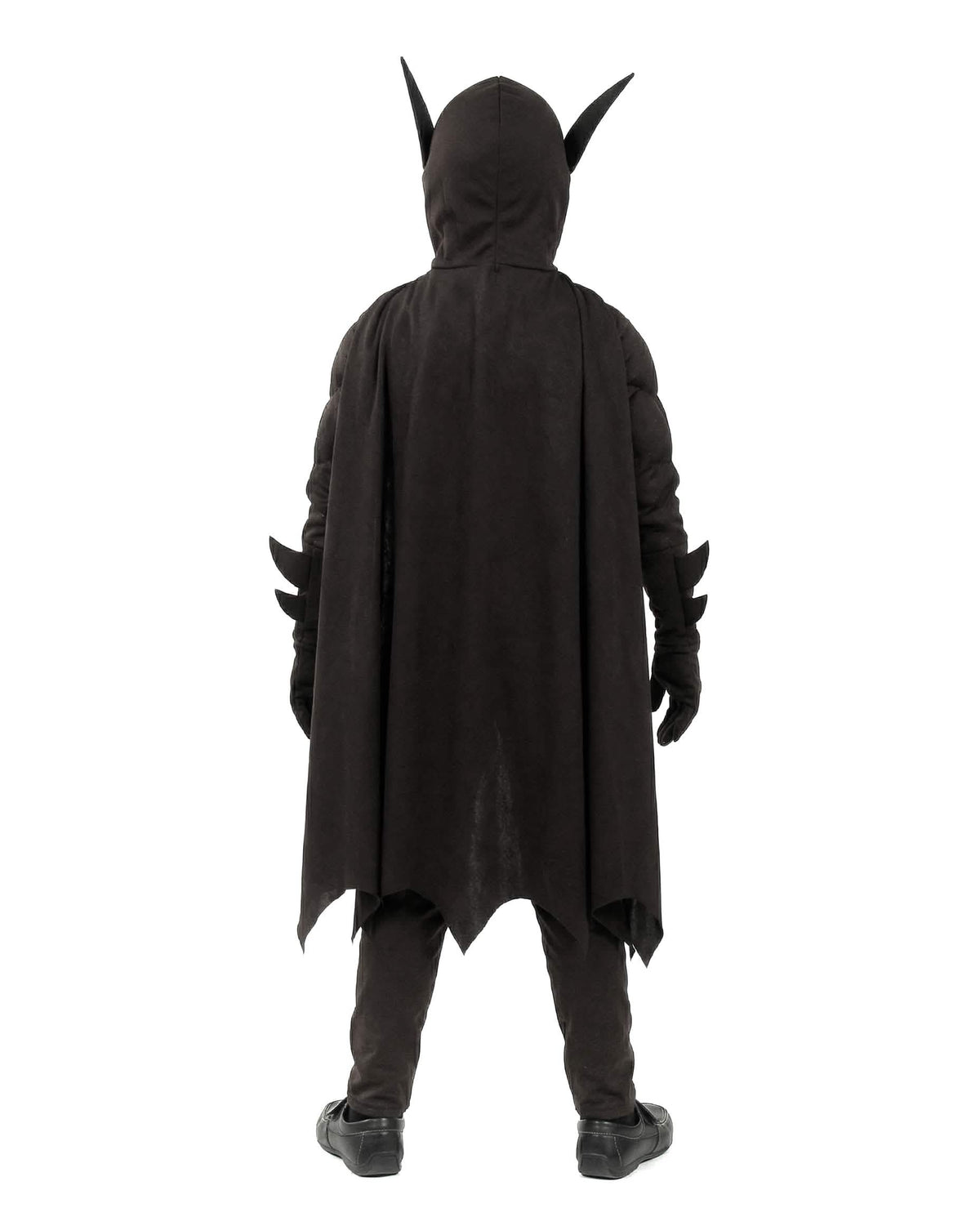 Vedere din spate a costumului supereroi liliac